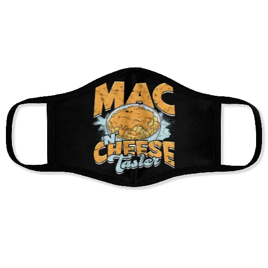 Mac N' Cheese Taster Pasta Food Macaroni Face Masks