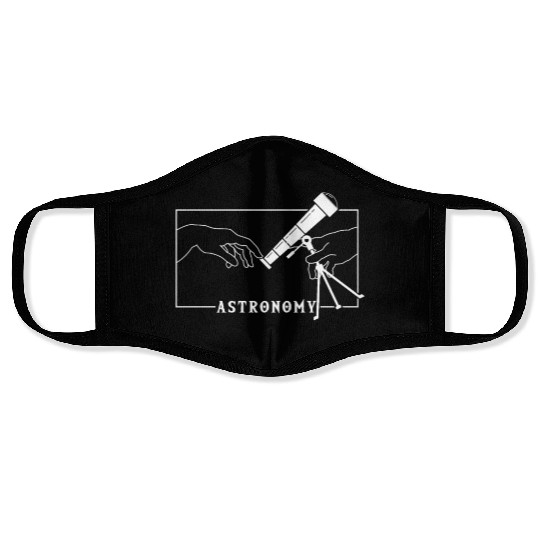 Michelangelo Creation of Adam Astronomy Face Masks