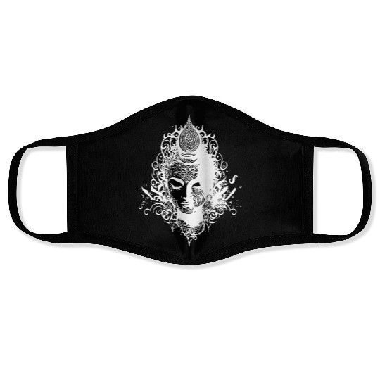 Meditating Buddha Portrait Spiritual Nature Face Masks