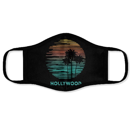 Hollywood California Cool Souvenir Vacation Face Masks