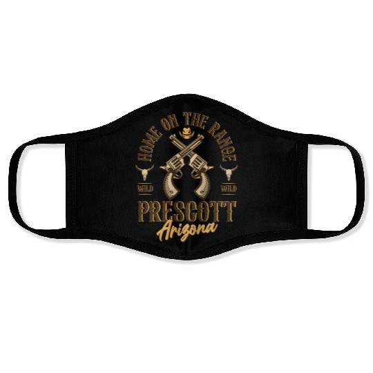 Prescott Arizonna wild west town Face Masks