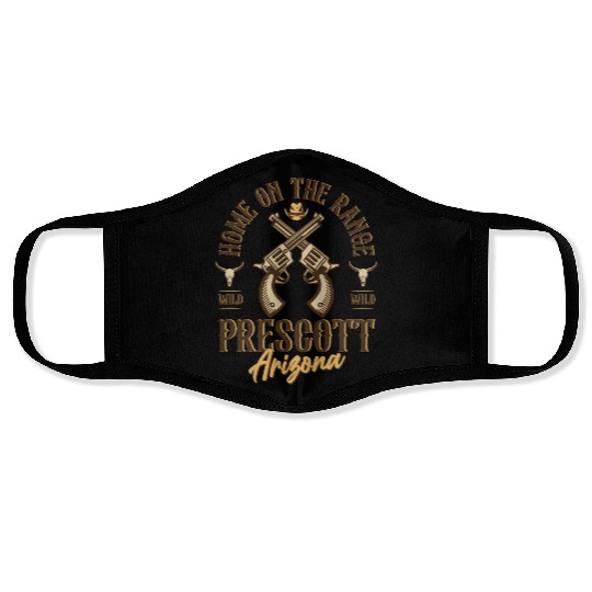 Prescott Arizonna wild west town Face Masks