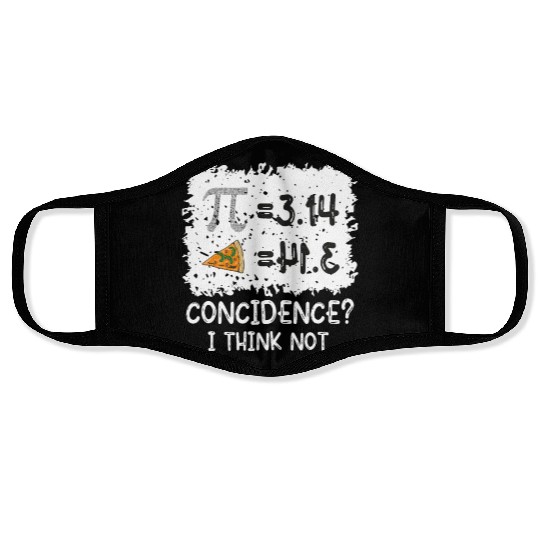 pi day and pizza 3 14 Math Teacher Pi National Day Face Masks