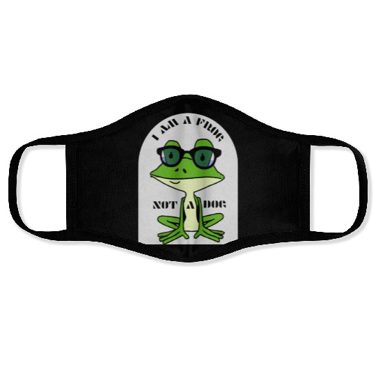 I AM A FROG Face Masks