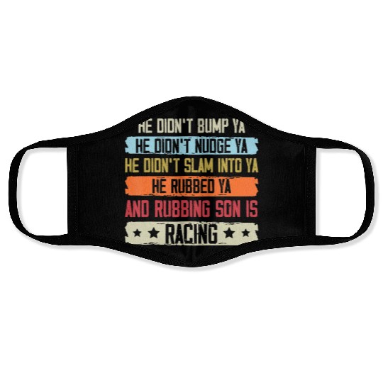 Funny Dirt Track Racing Sprint Car Speedway Racer Face Masks
