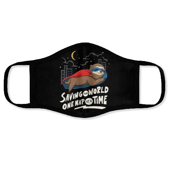 Sloth Superhero Design for Sleeping Face Masks