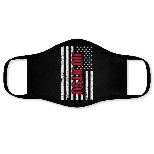 Patriotic Mma Bjj American Flag Jiu Jitsu Face Masks