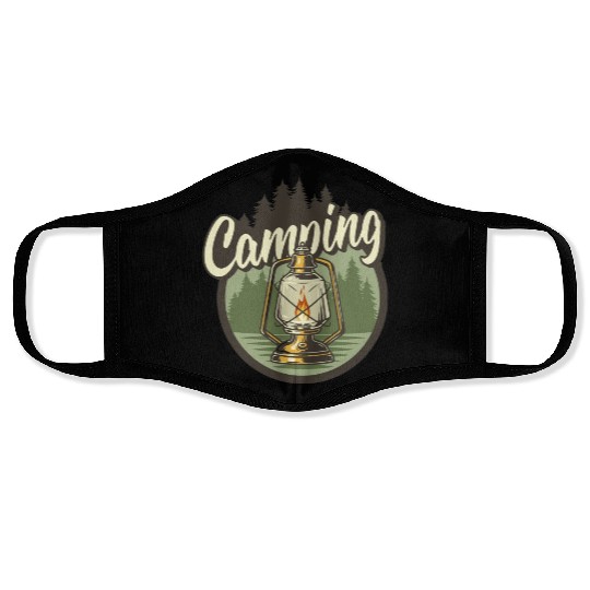 CAMPING LIGHT Face Masks