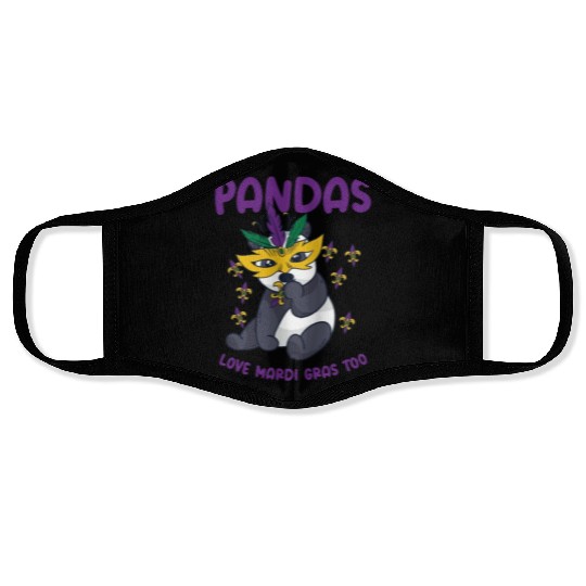 Mardi Gras Carnival Panda Mask Parade Costume Face Masks