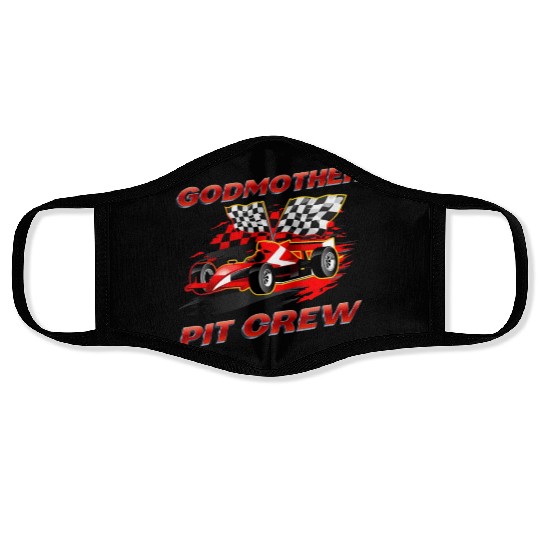 Godmother Pit Crew Race Car Birthday Party Racing Face Masks