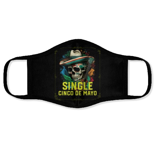 Single Cinco De Mayo Mexican Pride Mexico Country Face Masks