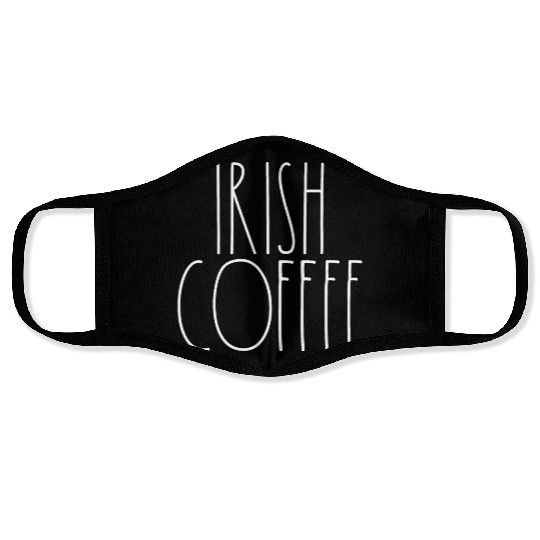 Irish Coffee White Rae Dunn Inspired Minimalist Face Masks