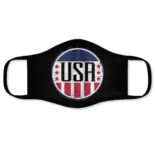 Patriotic America USA Flag 4th Of July American Face Masks