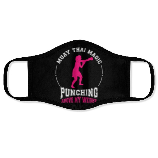 International Women's Day Muay Thai Girl Power Face Masks