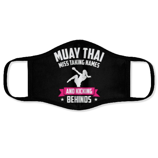 International Women's Day Muay Thai Girl Power Face Masks