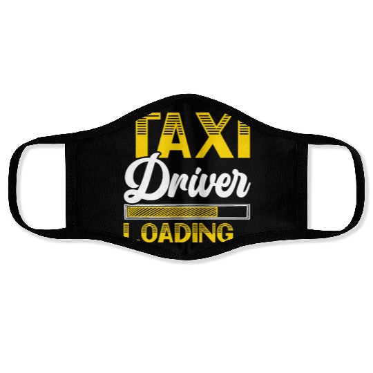 Taxi Driver Loading Taxicab Cab Driver Cabbie Face Masks
