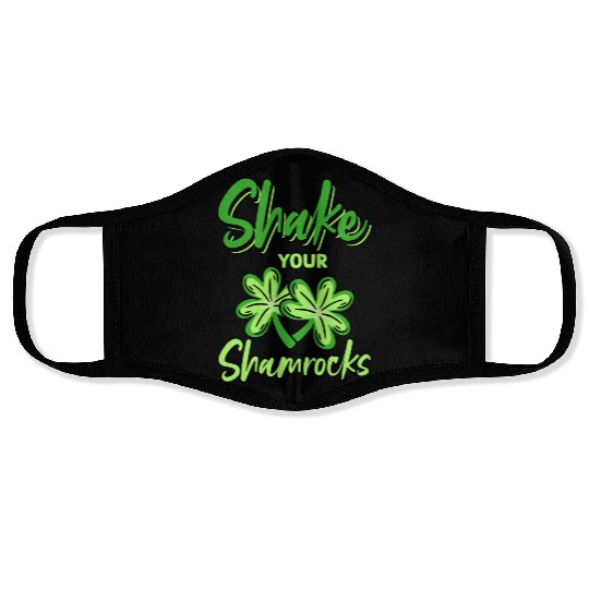 Funny Irish Saint Patricks Day Shake Your Face Masks