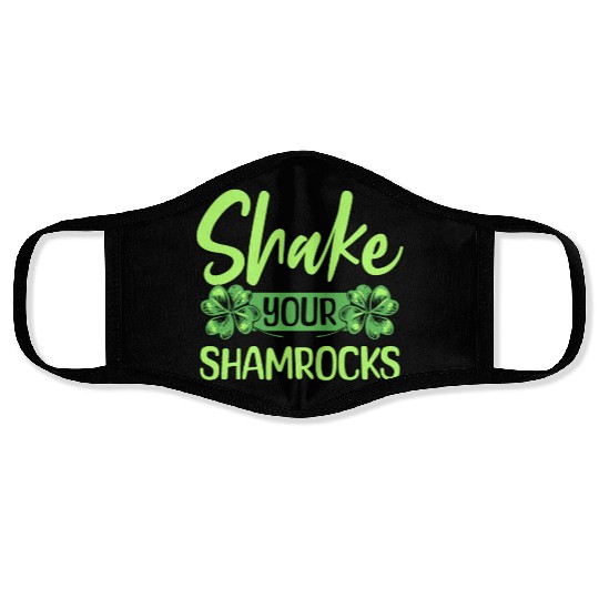 Funny Irish Saint Patricks Day Shake Your Face Masks