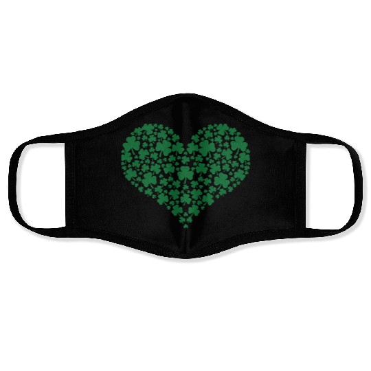 Shamrock Heart Face Masks