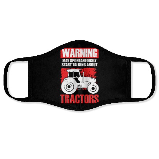 Funny Farming Tractor Farm Owner Farmer Face Masks
