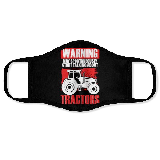 Funny Farming Tractor Farm Owner Farmer Face Masks