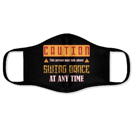 Retro Dance Humor Funny Swing Dancing Face Masks