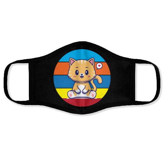 Nice cat in the Face Masks