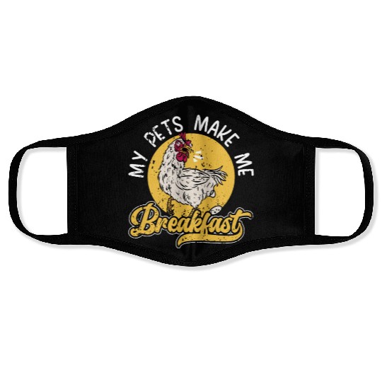 Chicken Farmer Chicken Whisperer Farm Animal Face Masks