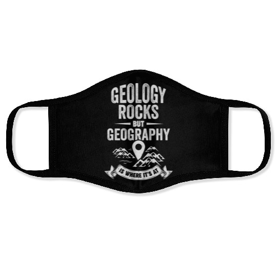 Geography Earth Geographer Science Teacher Gift Face Masks