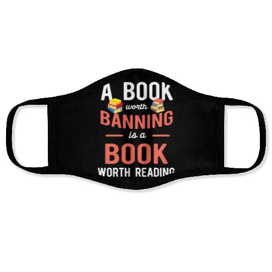 Librarian Bookworm Book Nerd Reading Library Face Masks