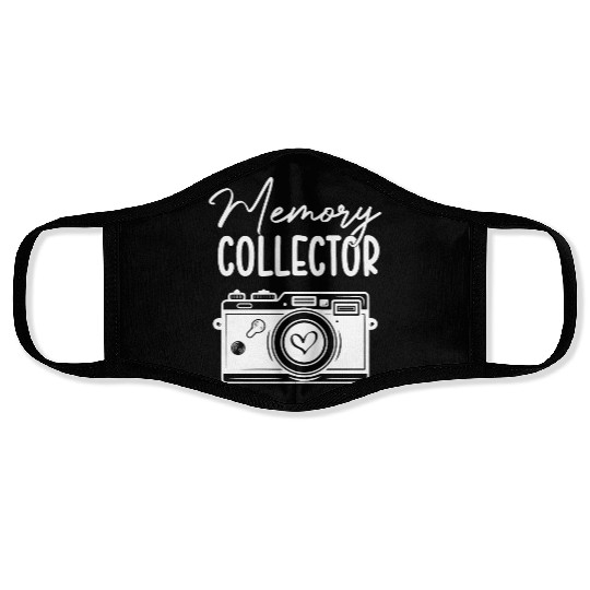 Funny Camera photography quote gift Face Masks