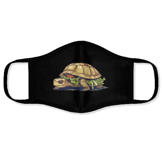 Turtle Sandwich Sticker n' Face Masks Version