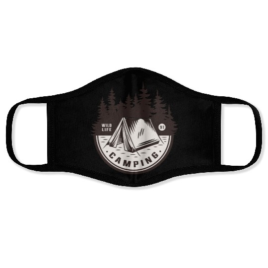 CAMPING WILD LIFE 91 Face Masks