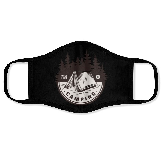 CAMPING WILD LIFE 91 Face Masks
