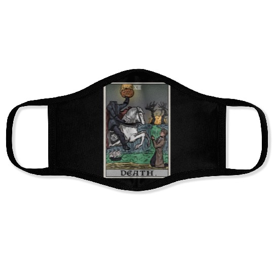 Death Tarot Card Terror Tarot Face Masks