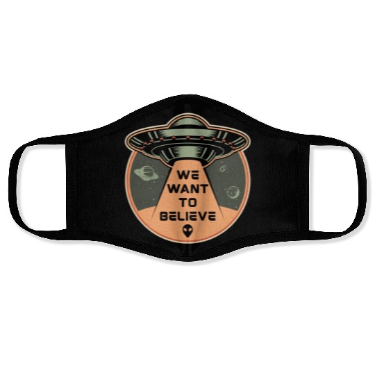 Space Science Fiction Day Galaxy Stars Face Masks