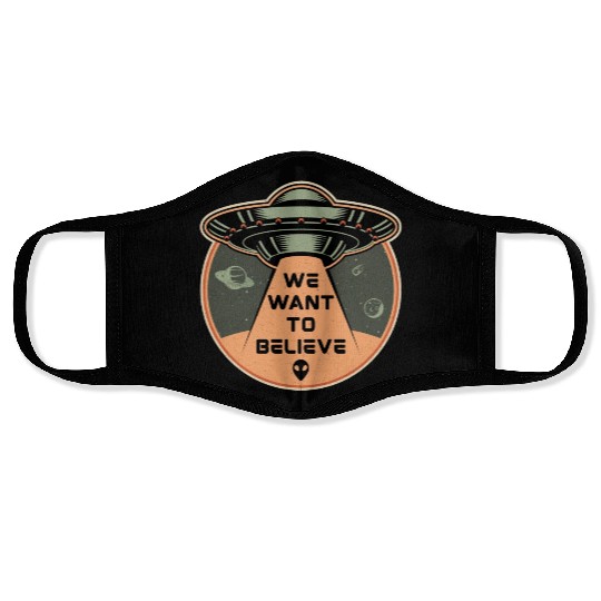 Space Science Fiction Day Galaxy Stars Face Masks