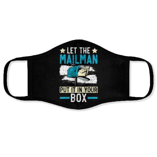 Postal Worker Mail Lady Delivery Mail Escort Face Masks