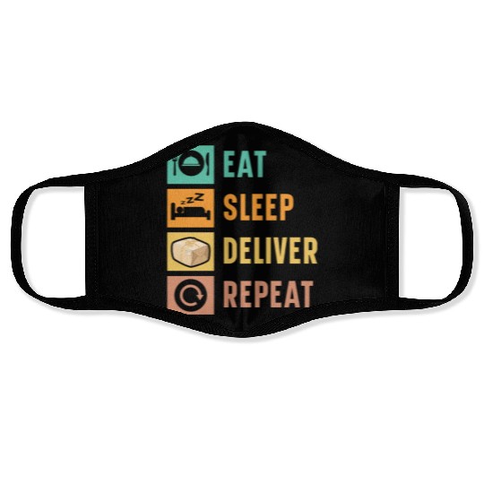 Postal Worker Mail Lady Delivery Mail Escort Face Masks