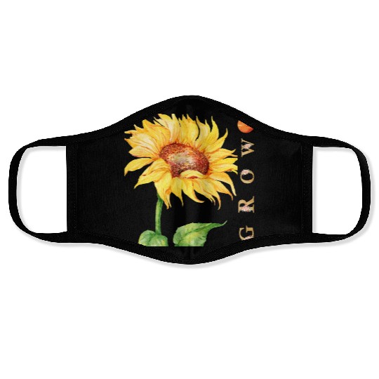 Natural Growth of Sunflower Lovers, Summer Spring Face Masks