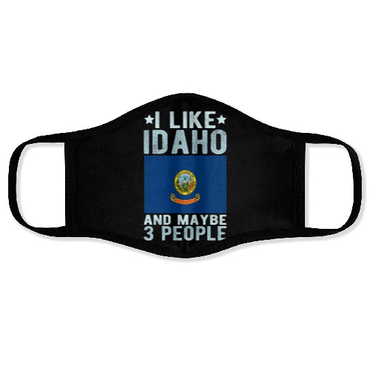 Idaho Flag US State Face Masks