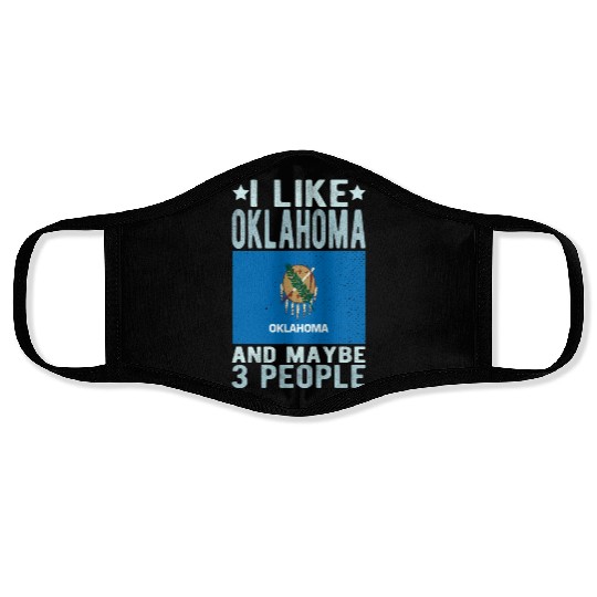 Oklahoma Flag US State Face Masks