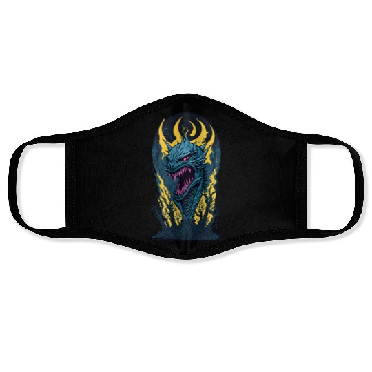 Vampire Dragon1 Face Masks