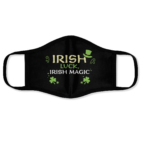 Irish luck, Irish magic Face Masks