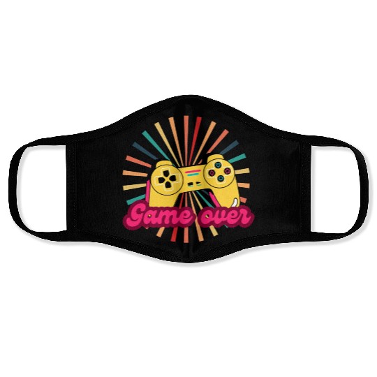 Retro games painting Face Masks