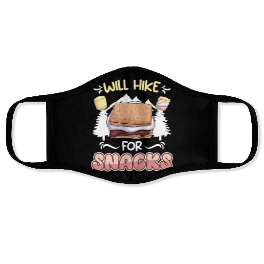 Wanderlust Climber funny Mountain Hiking Snack Face Masks