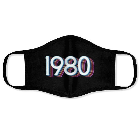1980 Retro Design Face Masks