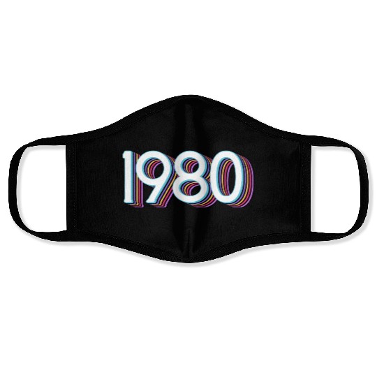 1980 Retro Design Face Masks