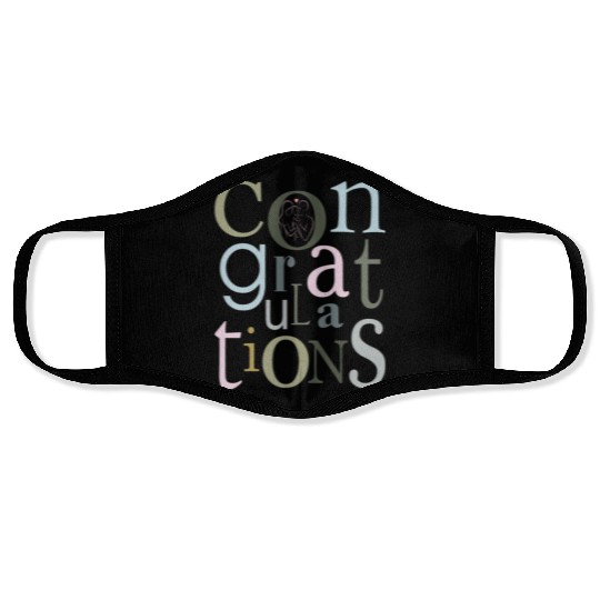 congratulations newborn baby Face Masks