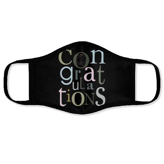 congratulations newborn baby Face Masks